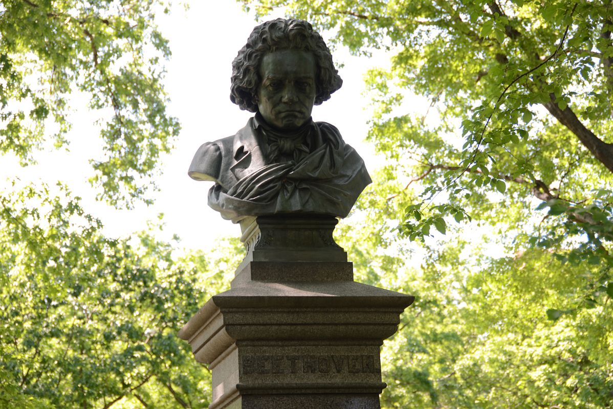 15A Ludwig van Beethoven Bronze Bust By Henry Bearer At West Side Of The Mall In Central Park Midpark 70 St